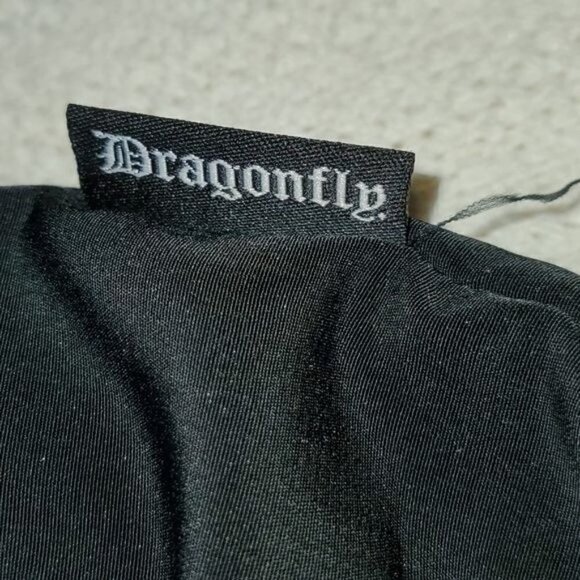 Dragonfly Clothing Co. Fire Eagle‎ Skull Motor Buttondown Short Slv Sz XL Shirt - Picture 12 of 12